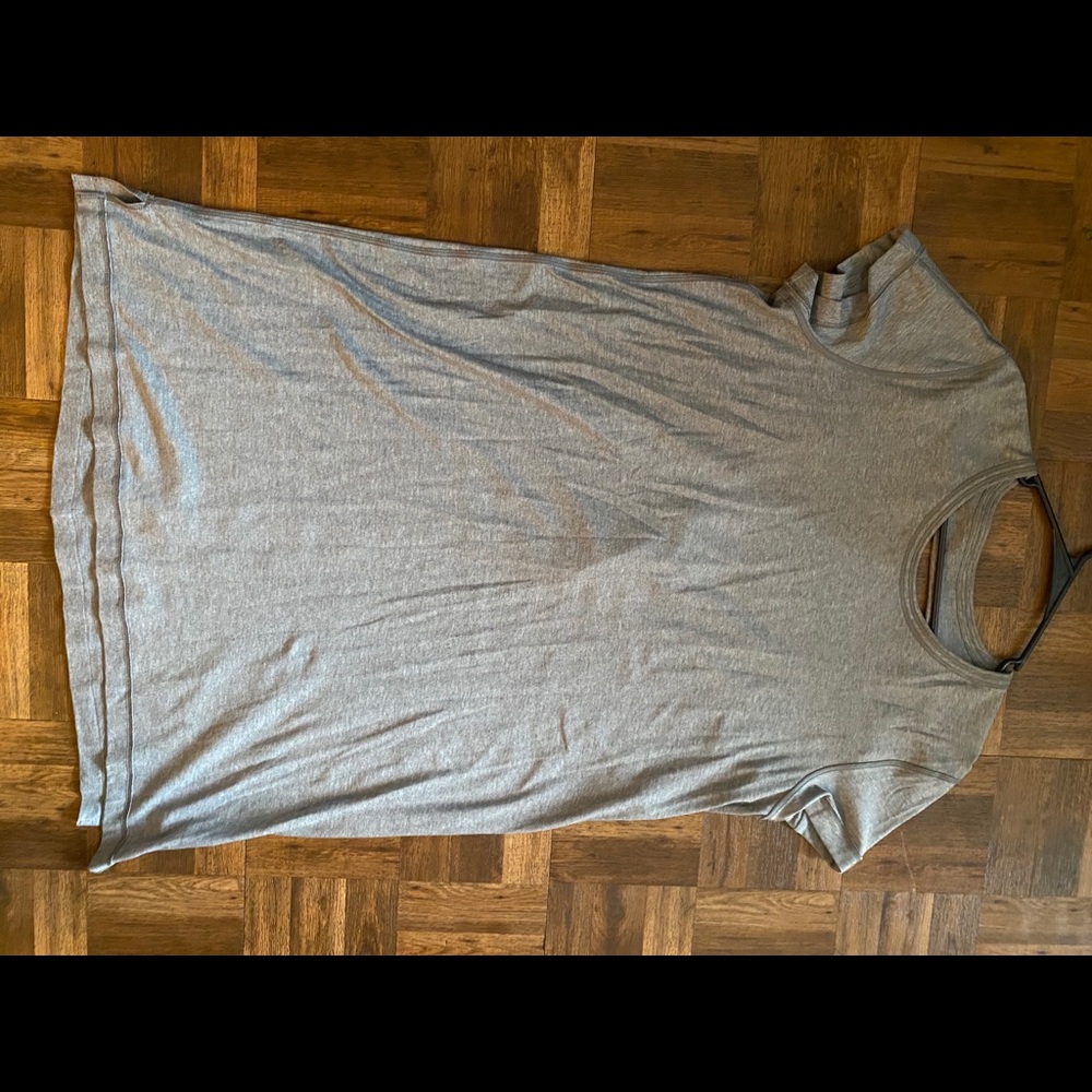 Gray opened back dress